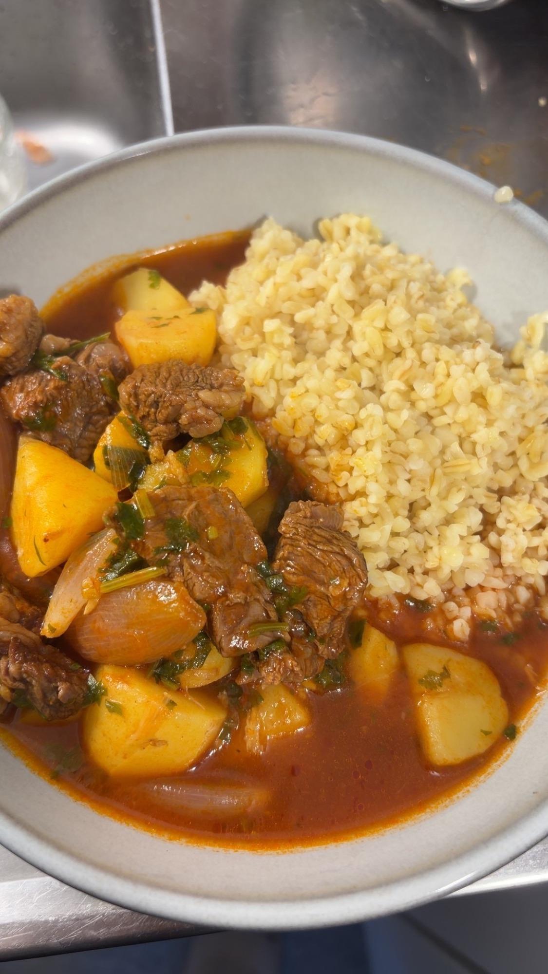 Potato and beef stew